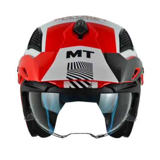 Casco Mt District Sv S Miata A5 Blanco Rojo - Image 2