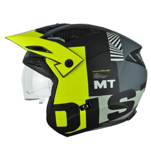 Casco Mt District Sv S Miata B3 Gris Amarillo